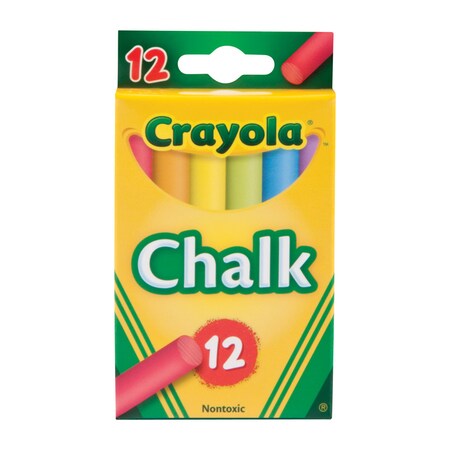 Crayola Chalk Colored 12 Sticks 51-0816